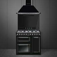 Smeg TR93B Dual Fuel Range Cooker