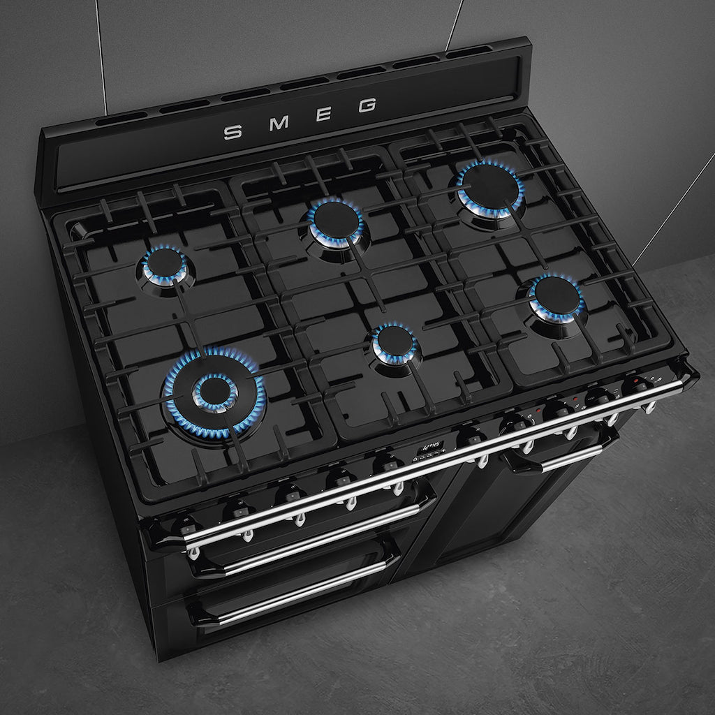 Smeg TR93B Dual Fuel Range Cooker