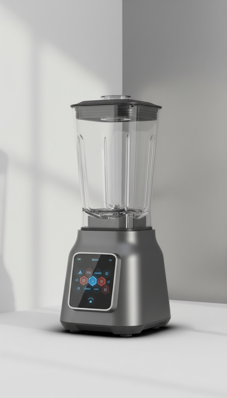 App-Integrated Blender in Brushed Steel