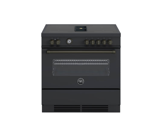 MASCH94I1EXT, 90 cm Air-Tec cooker with induction top and integrated hood, electronic oven, Master Series