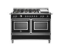 Bertazzoni Heritage Series, 120 cm 6-burner+griddle, electric double oven