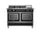 Bertazzoni Heritage Series, 120 cm 6-burner+griddle, electric double oven