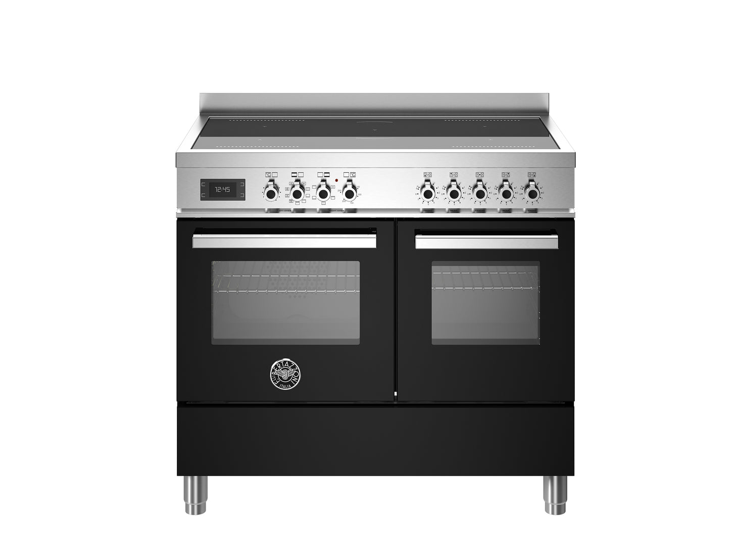PRO105I2EXT 100 cm induction top, electric double oven, Professional Series
