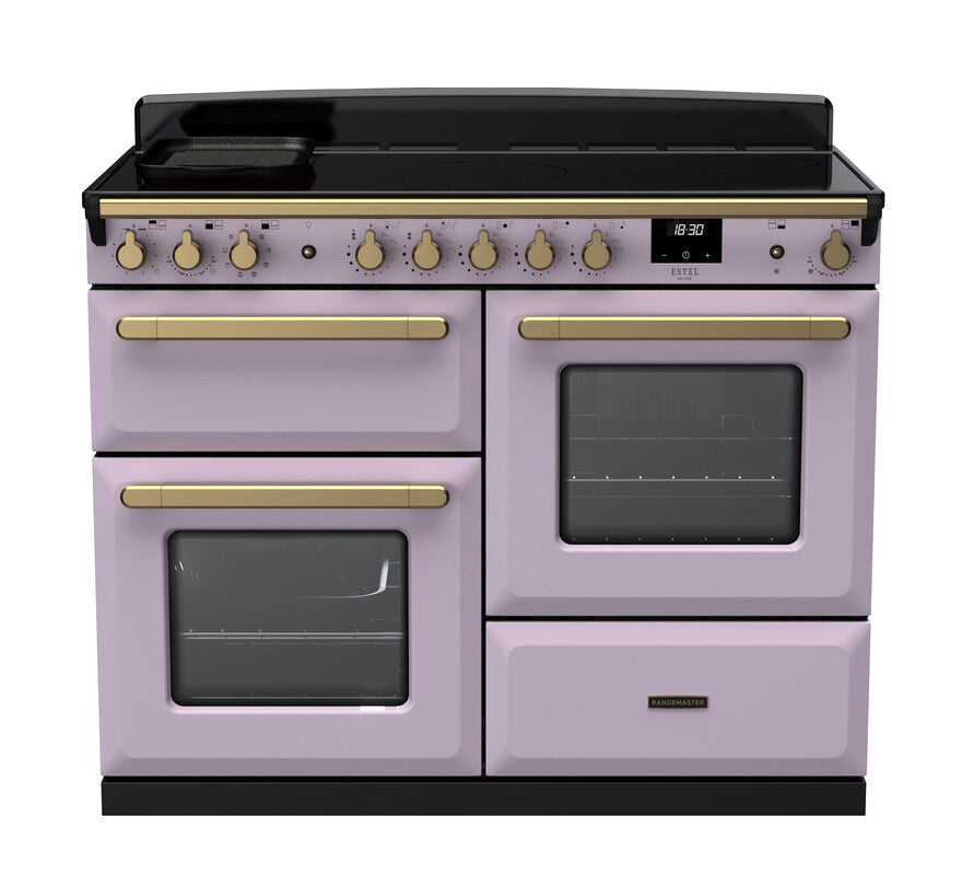 Rangemaster  ESDLO110EIPHTH/AB1 Estel Deluxe 110 Induction Heather with Antique Brass trim