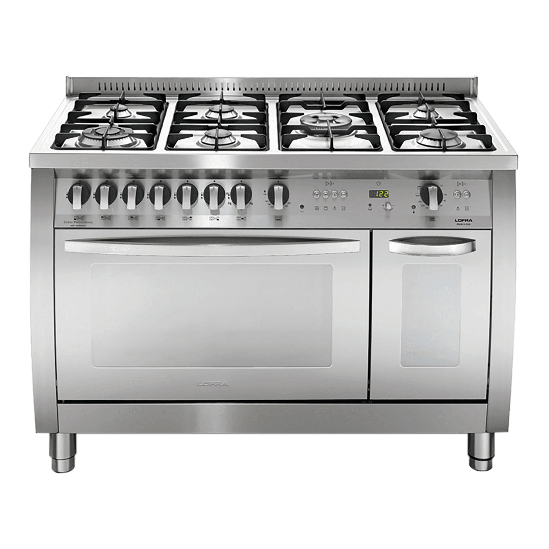 Curva 120 cm Dual Fuel Range Cooker - Stainless Steel - Lofra Cookers