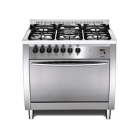 Curva 90 cm Dual Fuel Range Cooker - Stainless Steel - Lofra Cookers
