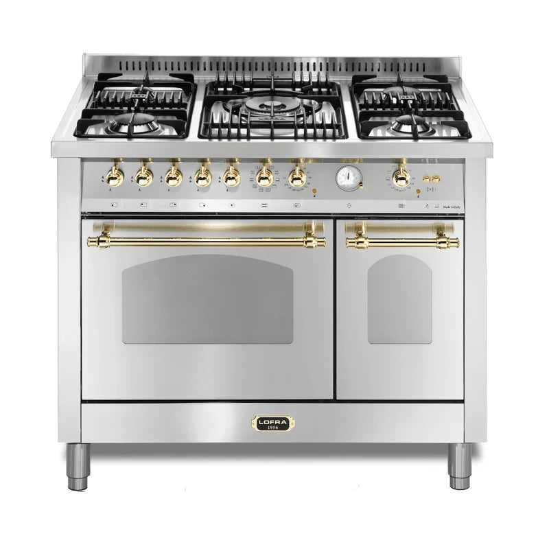 Lofra 60270001 Dolcevita 100 cm Double Electric Oven Dual Fuel Range Cooker - Stainless Steel