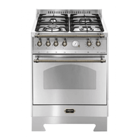 Dolcevita 60 cm Dual Fuel Range Cooker - Stainless Steel - Bronze Finish - Lofra Cookers