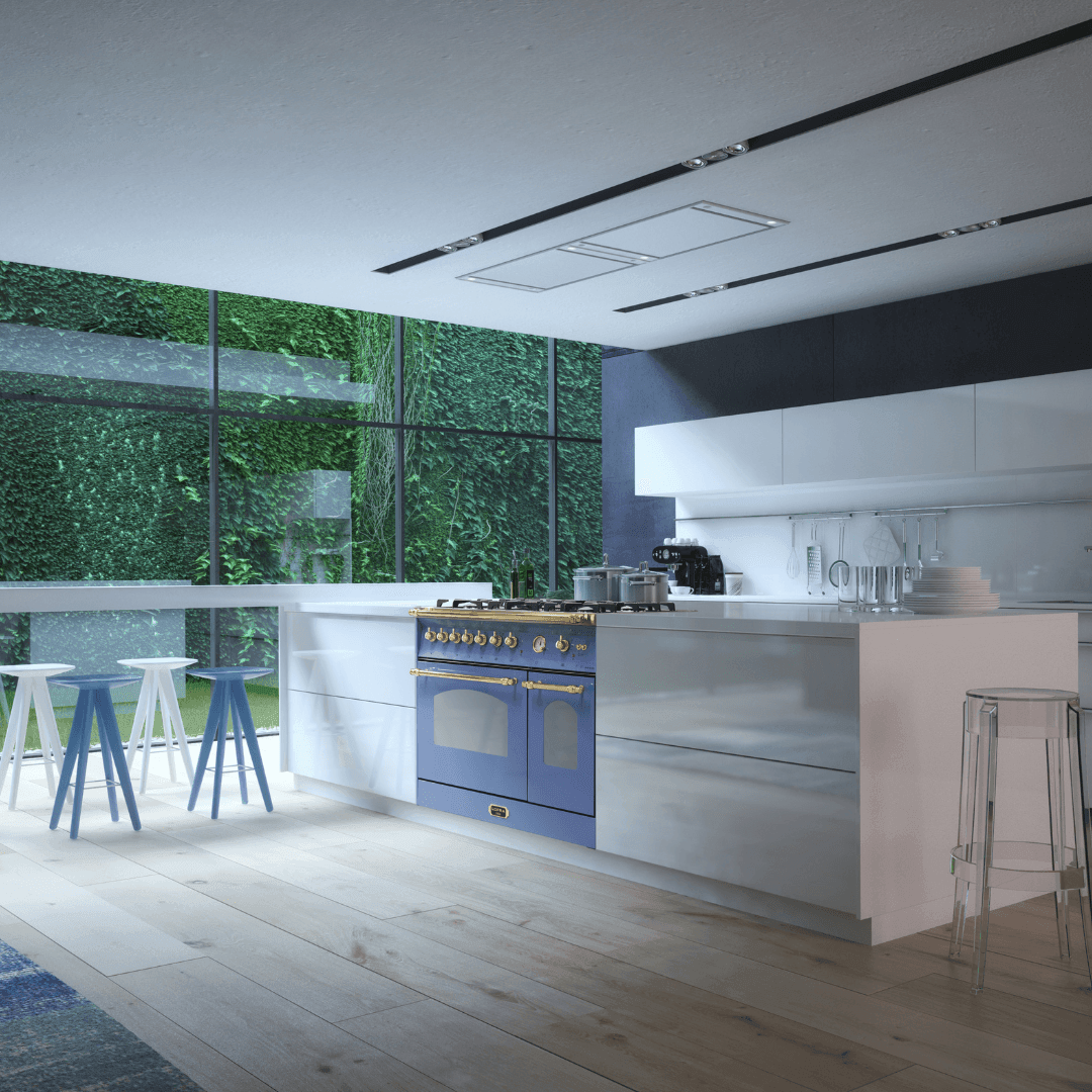 Dolcevita 60 cm Electric Fuel Cooker - Black Matte - Brass Finish - Lofra Cookers