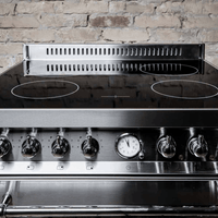 Dolcevita 70 cm Double Electric Oven Dual Fuel Range Cooker - Black Matte - Brass Finish - Lofra Cookers