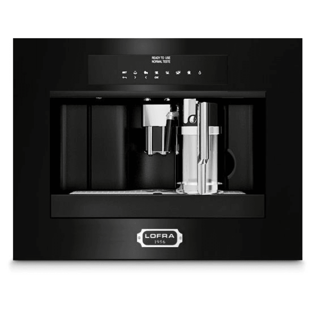 Dolcevita Coffee Machine - Black Matt - Chrome Finish - Lofra Cookers