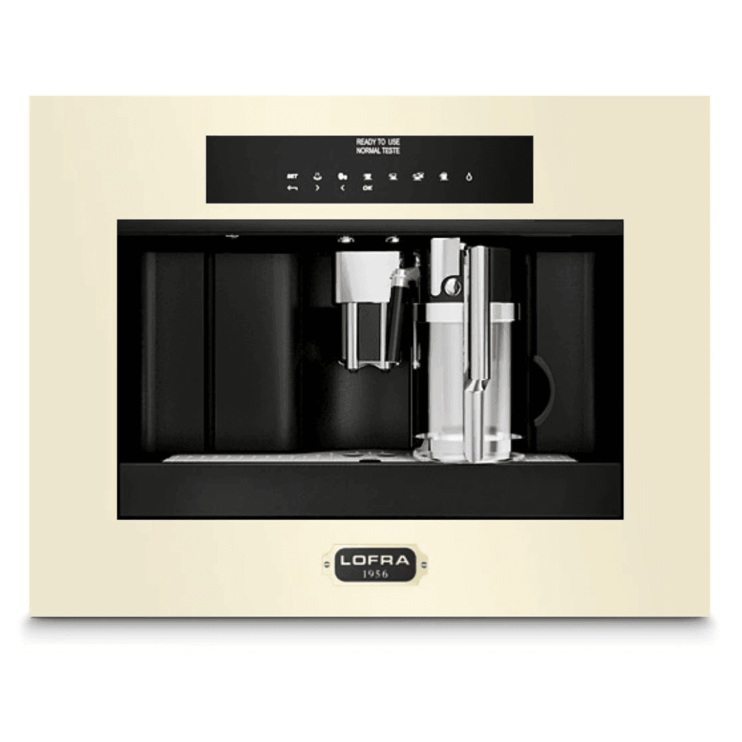 Dolcevita Coffee Machine - Ivory White - Brass Finish - Lofra Cookers