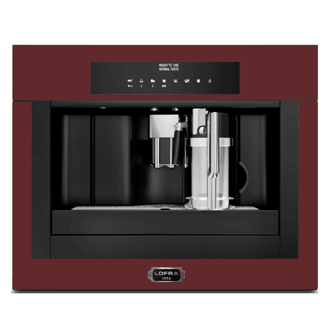 Dolcevita Coffee Machine - Red Burgundy - Bronze Finish - Lofra Cookers