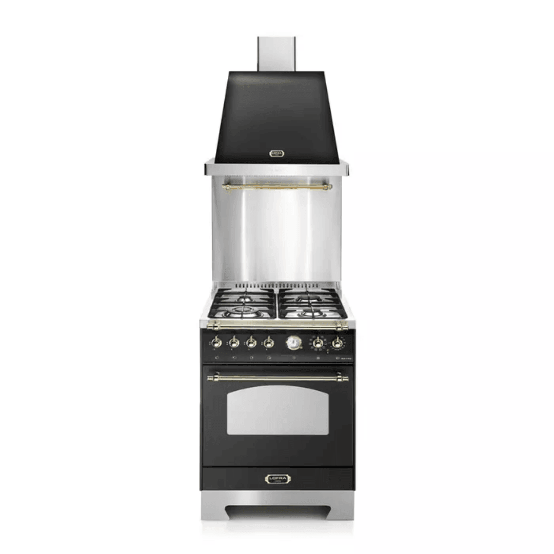 Dolcevita Hood 60 cm - Black Matt - Brass Finish - Lofra Cookers