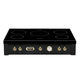 Dolcevita Induction Range Top 90 cm - Black Matt - Brass Finish - Lofra Cookers