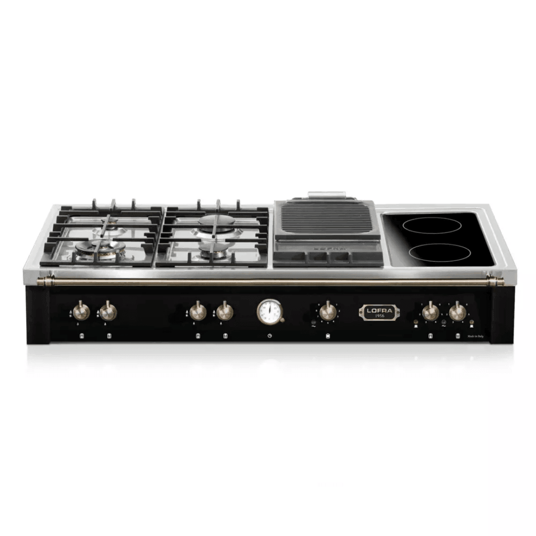 Dolcevita Range Top 120 cm (BBQ) - Black Matt - Bronze Finish - Lofra Cookers