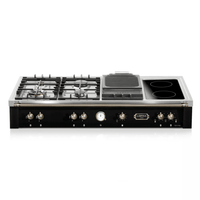 Dolcevita Range Top 120 cm (BBQ) - Black Matt - Bronze Finish - Lofra Cookers