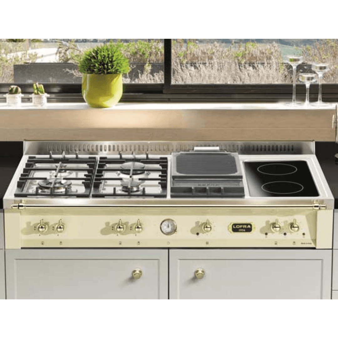 Dolcevita Range Top 120 cm (Gas + Vitroceramic) - Black Matte - Lofra Cookers