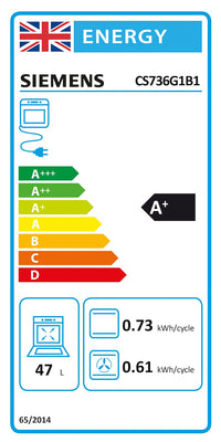 CS736G1B1, Built-in compact oven with steam function
