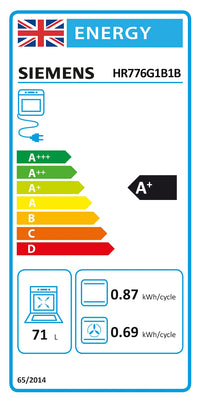 HR776G1B1B, Built-in oven with added steam function