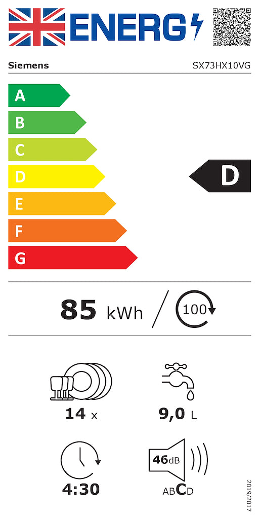 SX73HX10VG, Fully-integrated dishwasher