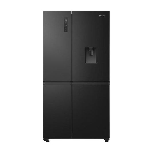 Hisense RS840N4WFE American Fridge Freezer Black Steel