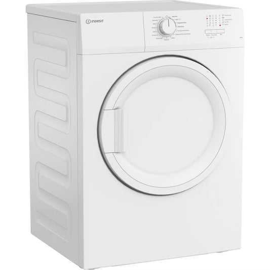 Indesit Dryer CYDA81WWGLUK 8KG Vented Timer Dry White 15 cycles