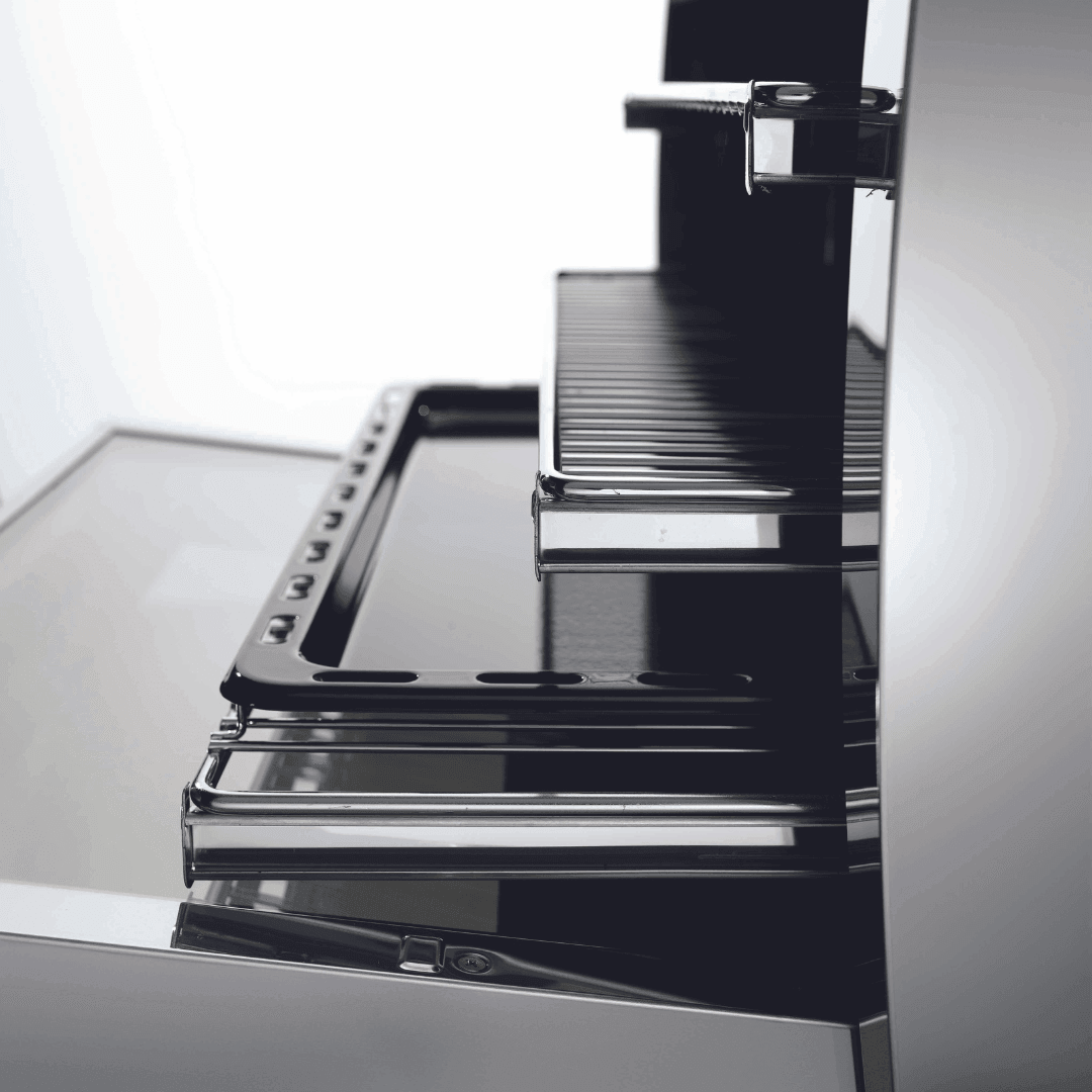 Italia 90 cm Dual Fuel Range Cooker - Black Matte - Lofra Cookers