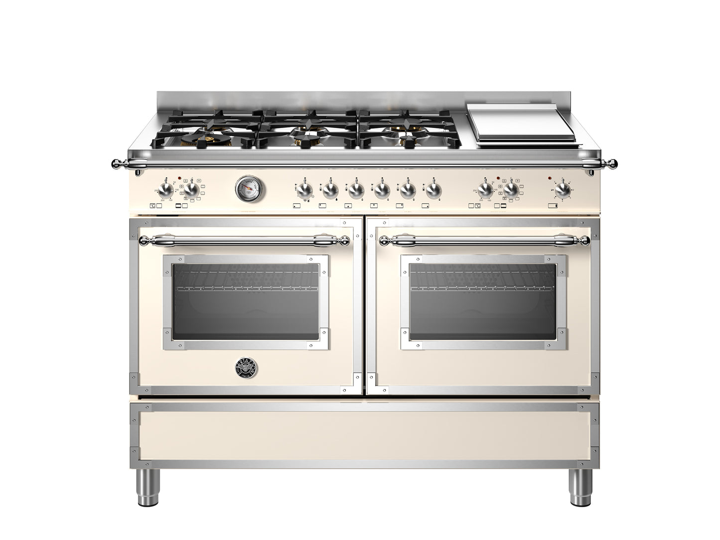 Bertazzoni Heritage Series, 120 cm 6-burner+griddle, electric double oven