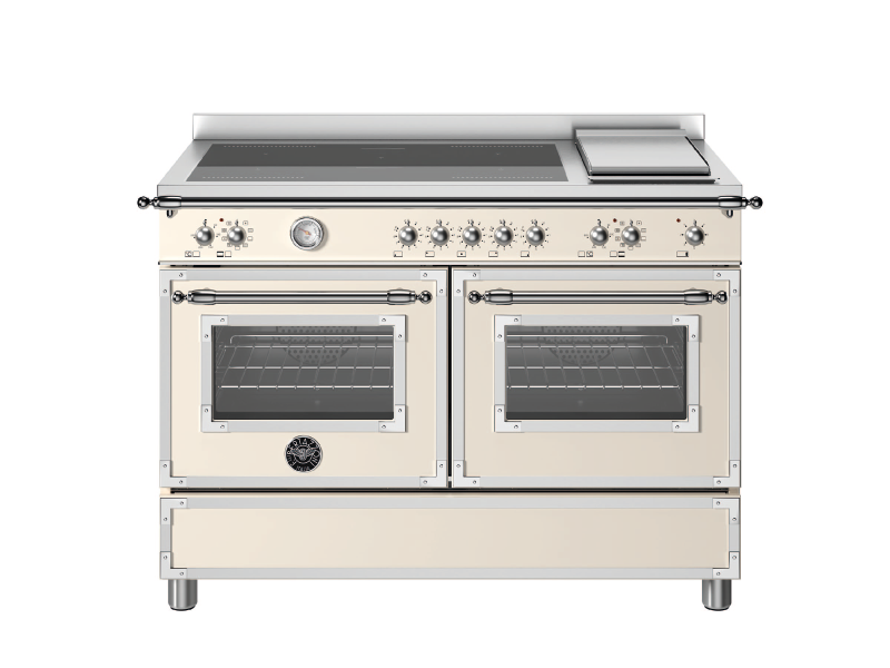 Bertazzoni Heritage Series, 120 cm induction top + griddle, electric double oven
