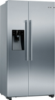 Bosch KAD93AIERG Series 6 American Fridge Freezer, Plumbed, Stainless Steel, E Rated