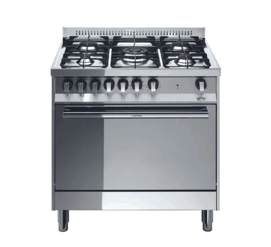 Maxima 80 cm 5 - Burner Dual Fuel Range Cooker - Stainless Steel