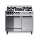 Maxima 80 cm 5 - Burner Dual Fuel Range Cooker with Storage Compartment- Stainless Steel - Lofra Cookers