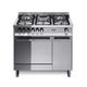 Maxima 90 cm 5 - Burner Dual Fuel Range Cooker with Side Carriage - Stainless Steel - Lofra Cookers