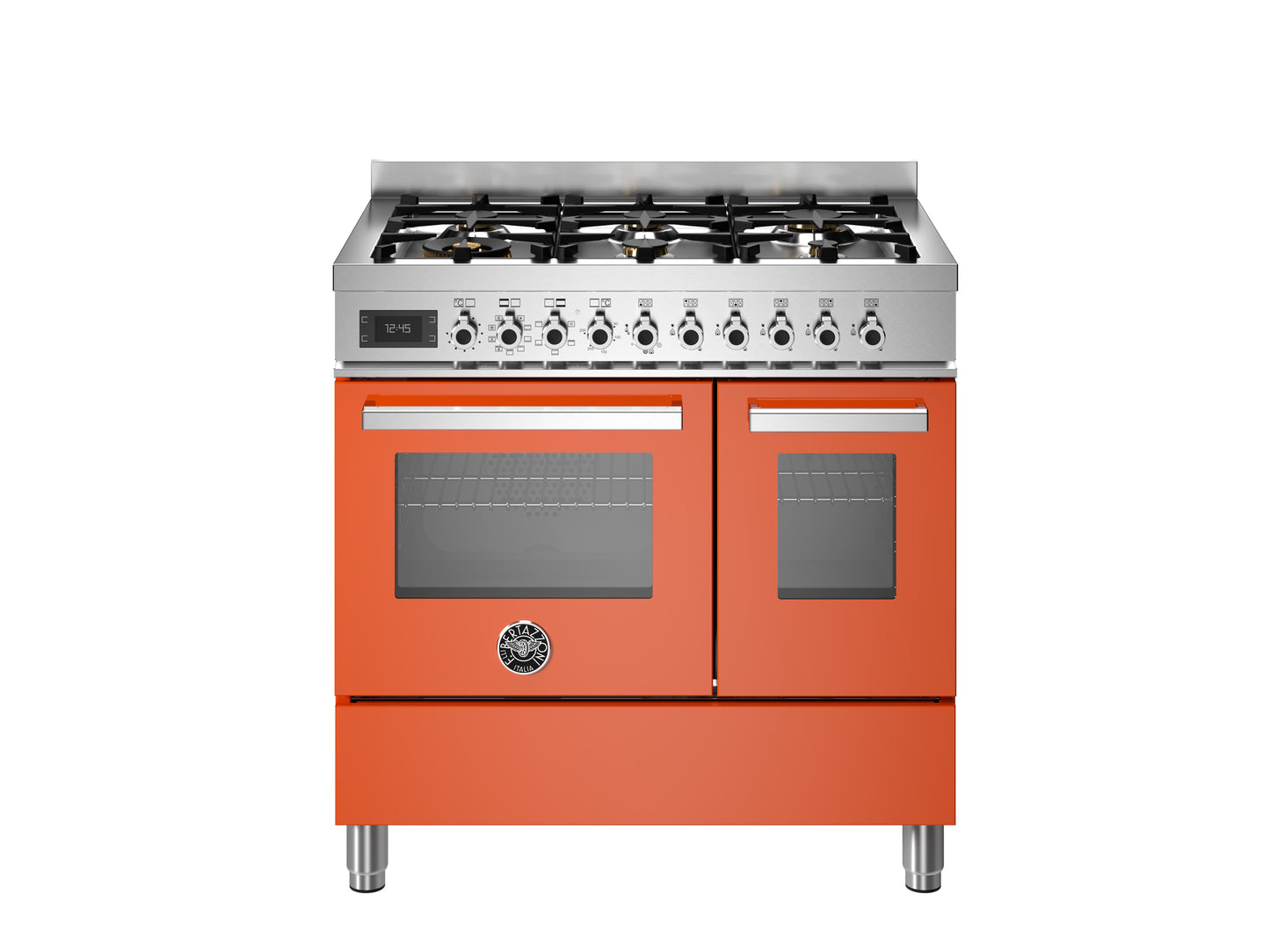 PRO96L2EXT, 90 cm 6-burner, electric double oven, Professional Series