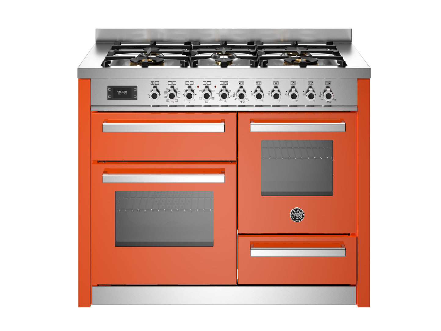 PRO116L3EXT 110 cm 6-burner, electric triple oven, Professional Series