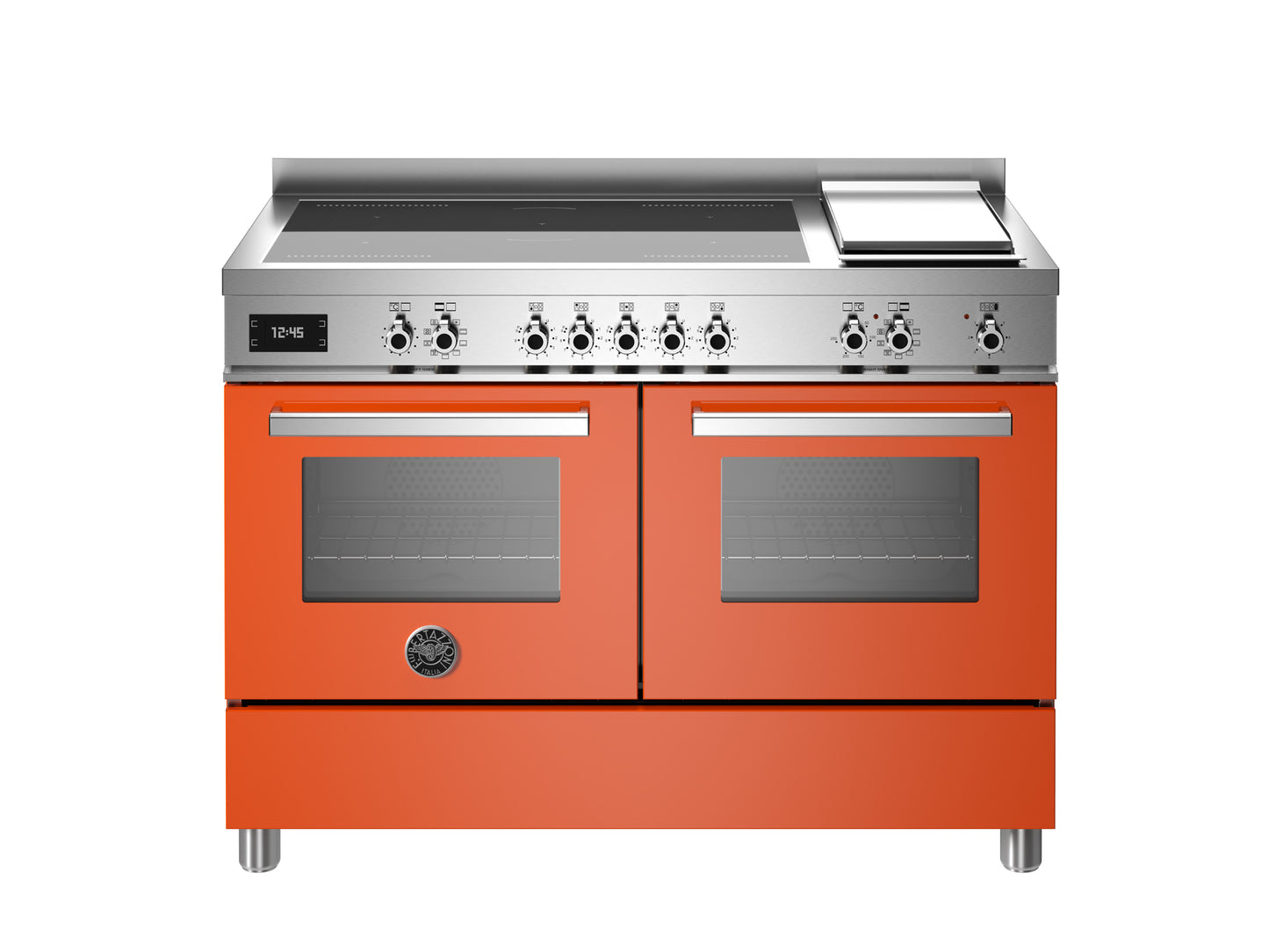 Bertazzoni Professional Series, 120 cm induction top + griddle, electric double oven