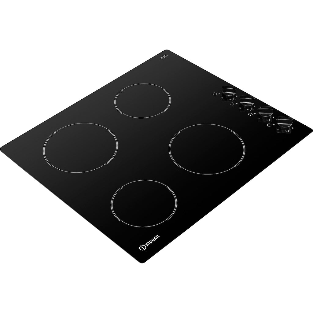 60CM 6 Levels Electric Ceramic Hob - Black - Dial Control - 4 Zones