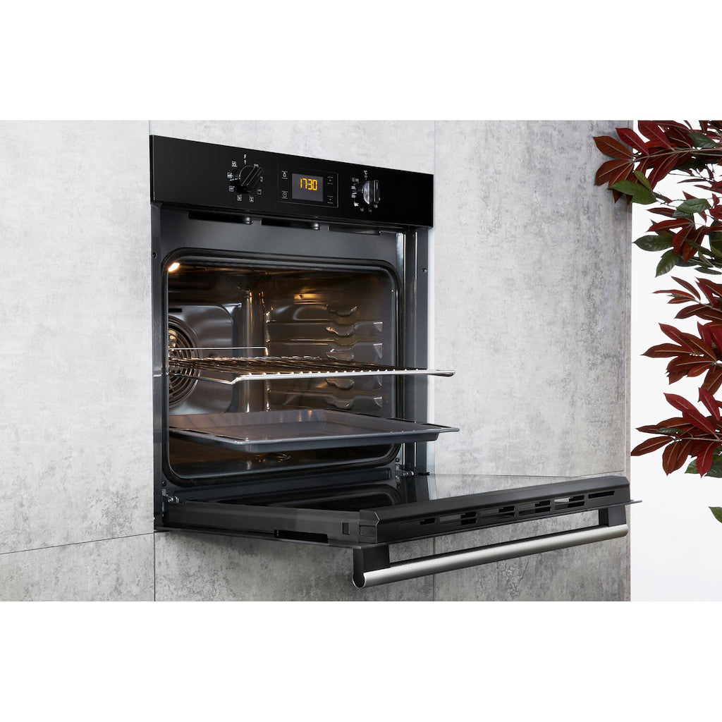 Hotpoint Class 2 MultiFlow Built-In Electric Single Oven - Black - Hydrolytic - A Rated - SA2 540 H BL
