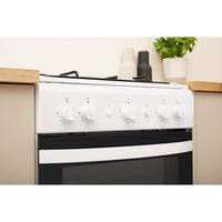 Gas Single Cooker - Coventional Oven - White With Click&Clean and Auto Ignition