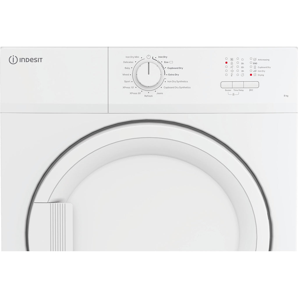 Indesit Dryer 8KG Vented Timer Dry White 15 cycles