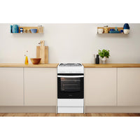 Gas Single Cooker - Coventional Oven - White With Click&Clean and Auto Ignition