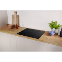60CM 9 Levels Electric Ceramic Hob - Black - Touch Control - 4 Zones With Residual Heat Indicator and Timer