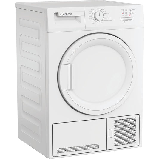 Indesit Dryer CYDC82WWGLUK 8KG Condenser Sensor Dry White 15 cycles