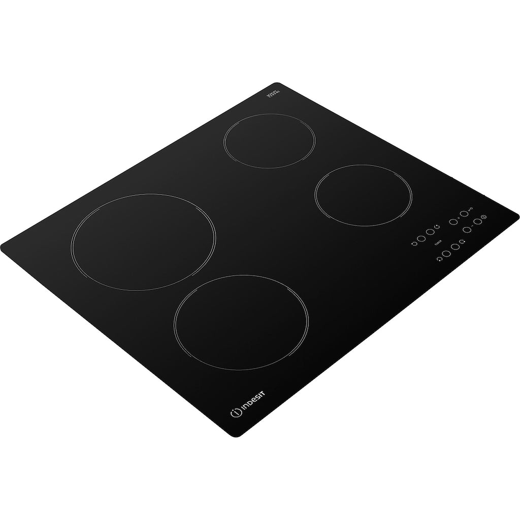 60CM 9 Levels Electric Ceramic Hob - Black - Touch Control - 4 Zones With Residual Heat Indicator and Timer