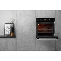 Hotpoint Class 2 MultiFlow Built-In Electric Single Oven - Black - Hydrolytic - A Rated - SA2 540 H BL