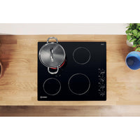 60CM 6 Levels Electric Ceramic Hob - Black - Dial Control - 4 Zones