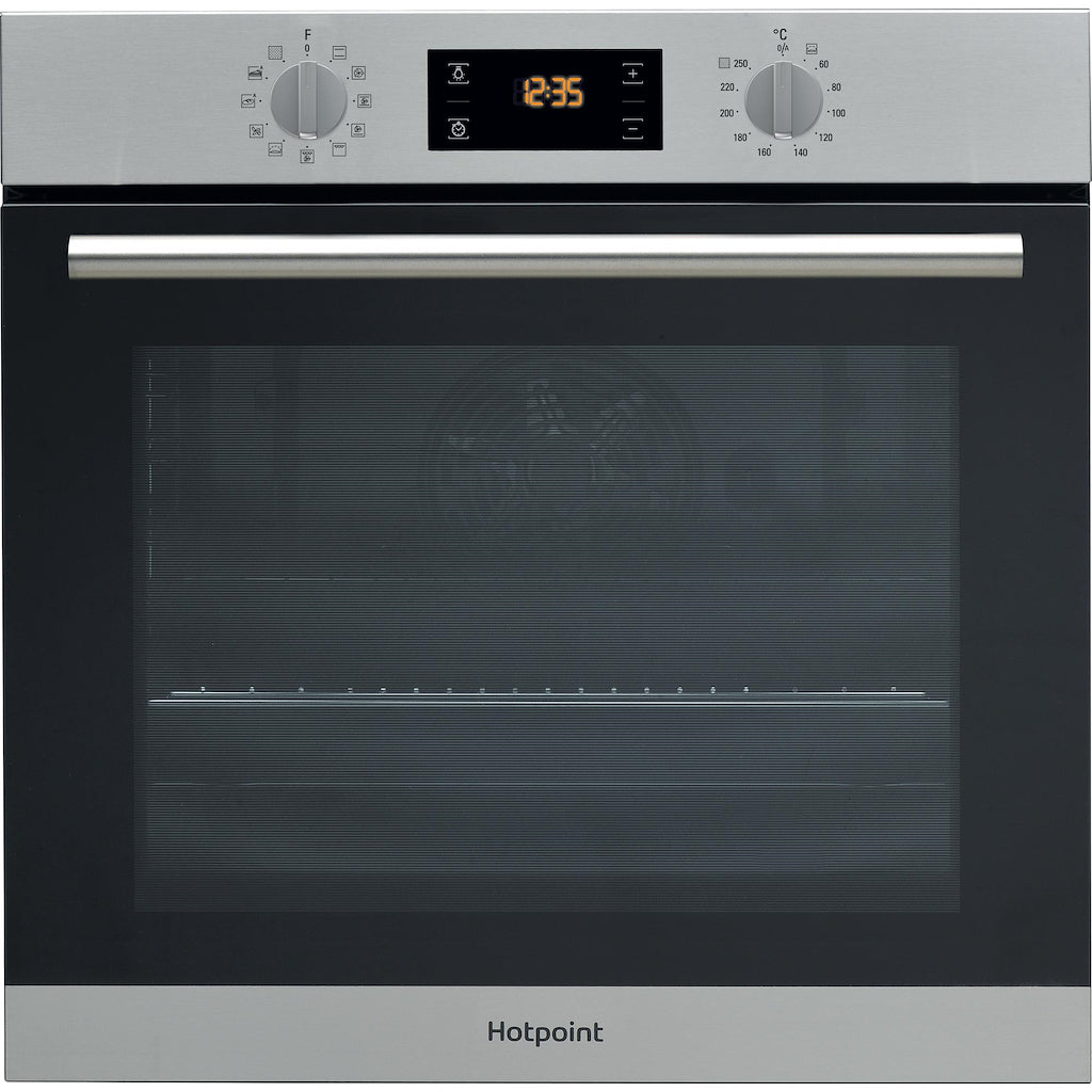 Hotpoint Class 2 MultiFlow Built-In Electric Single Oven - Stainless Steel - Pyrolytic - A+ Rated - SA2 840 P IX