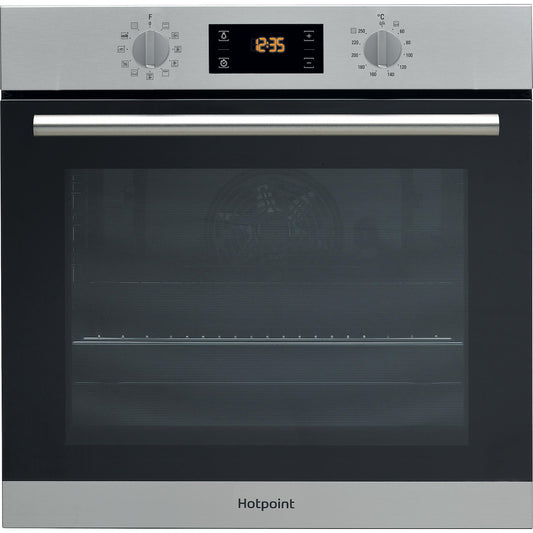 Hotpoint Class 2 MultiFlow Built-In Electric Single Oven - Stainless Steel - Pyrolytic - A+ Rated - SA2 840 P IX