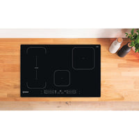 77CM Push&Go Induction Hob - Black - 9 Power Levels - Touch Control With Dualzone and Boost Power